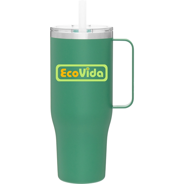 40 oz double wall powder coated stainless steel thermal mug with... from ASI 51197 ETS Express, LLC