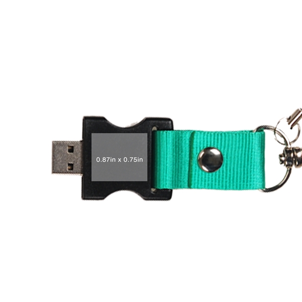 This Berkeley Custom Printed Lanyard & USB Flash Drive is unique... from ASI 90154 Sunjoy Group Inc