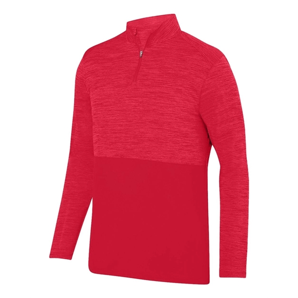 Shadow Tonal Heather Quarter-Zip... from ASI 84358 S&S Activewear
