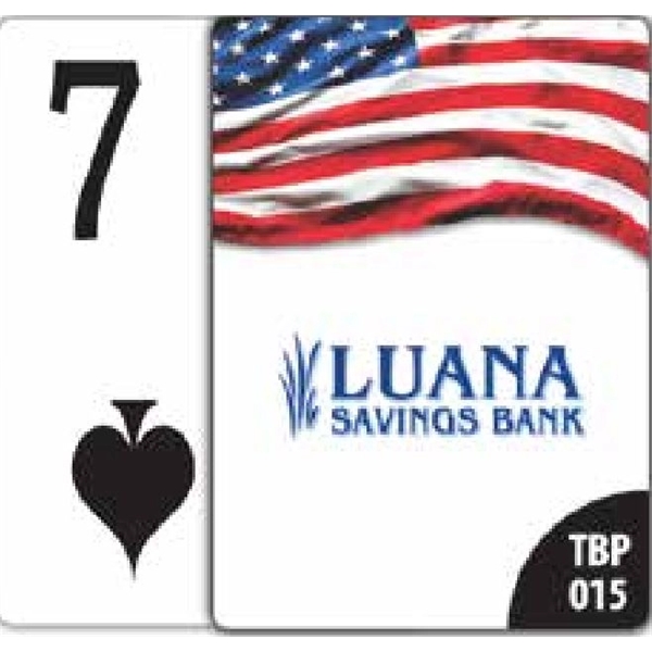 Playing cards with USA themed background.... from ASI 56080 Playing Cards On Demand