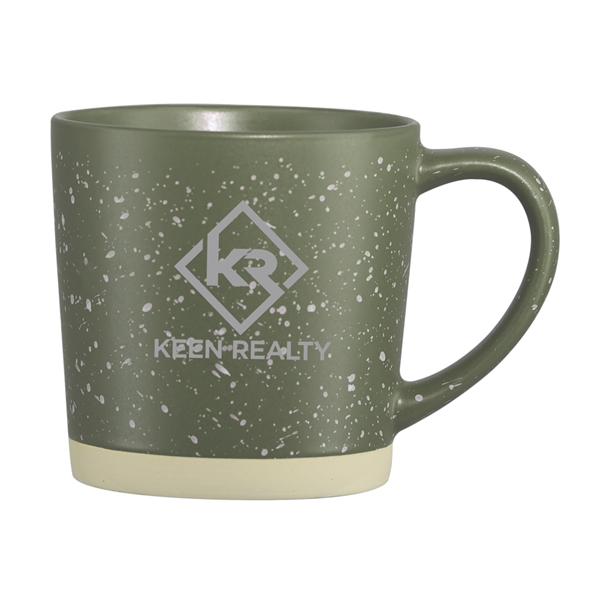 Ceramic 12 ounce mug with sandstone bottom and ear-shaped handle.... from ASI 71920 Moderne Glass Company Inc / Glass America®