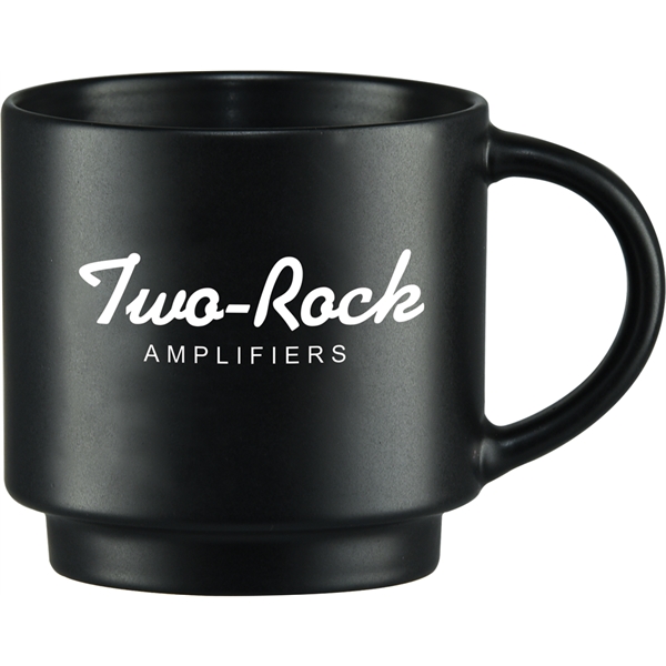 Ceramic 14-ounce stackable matte finish mug with easy grip handle.... from ASI 71920 Moderne Glass Company Inc / Glass America®
