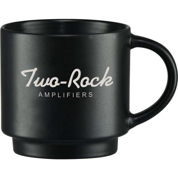 Ceramic 14-ounce stackable matte finish mug with easy grip handle.... from ASI 71920 Moderne Glass Company Inc / Glass America®