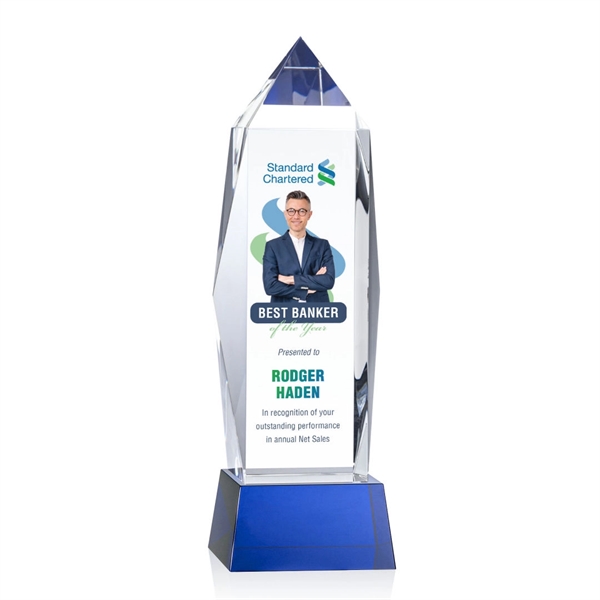 Bloomington VividPrint™ Award on Base - Blue... from ASI 84592 St Regis Group / St Regis