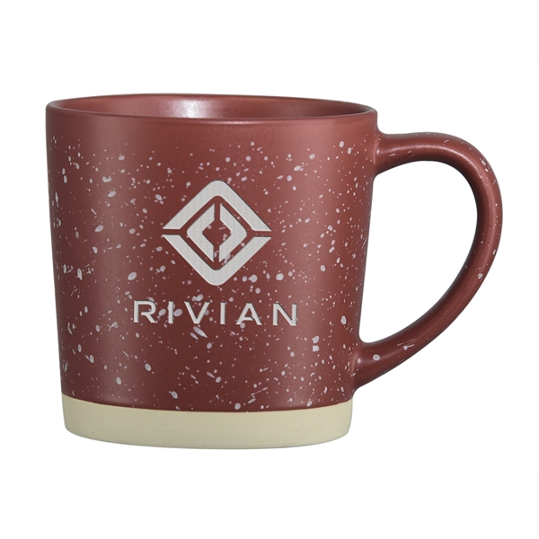 Ceramic 12 ounce mug with sandstone bottom and ear-shaped handle.... from ASI 71920 Moderne Glass Company Inc / Glass America®