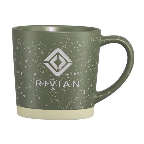 Ceramic 12 ounce mug with sandstone bottom and ear-shaped handle.... from ASI 71920 Moderne Glass Company Inc / Glass America®