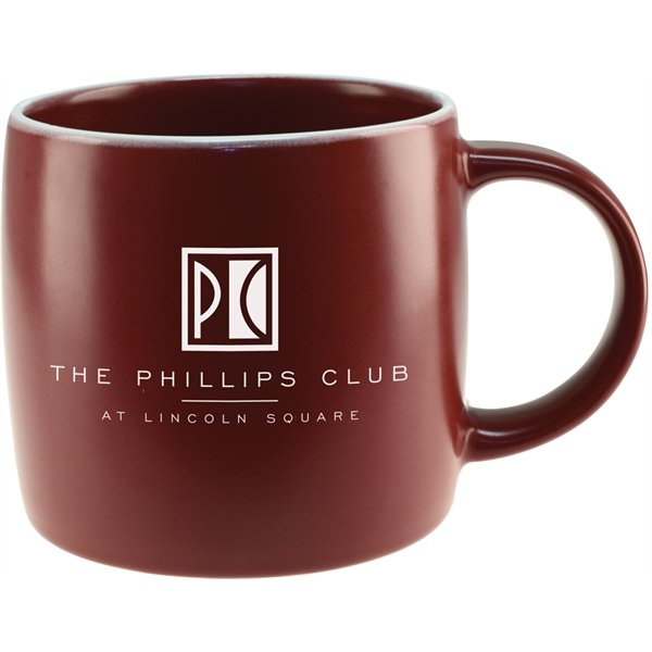 17 oz. ceramic mug in earth-tone colors with a smooth, matte-style... from ASI 71920 Moderne Glass Company Inc / Glass America®