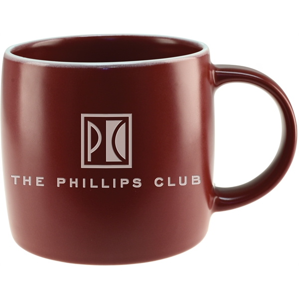 17 oz. ceramic mug in earth-tone colors with a smooth, matte-style... from ASI 71920 Moderne Glass Company Inc / Glass America®