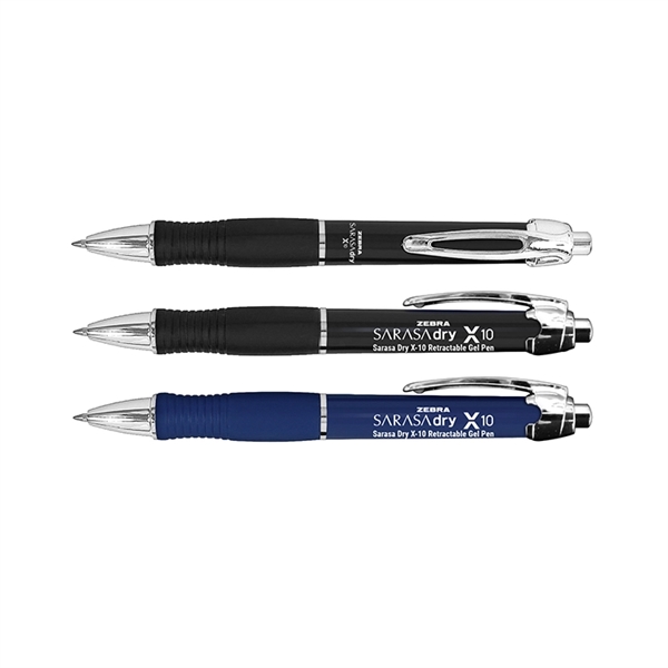 Zebra Sarasa Dry X-10 Retractable Gel Pen with Rubber Grip... from ASI 67675 Liqui-Mark Corp