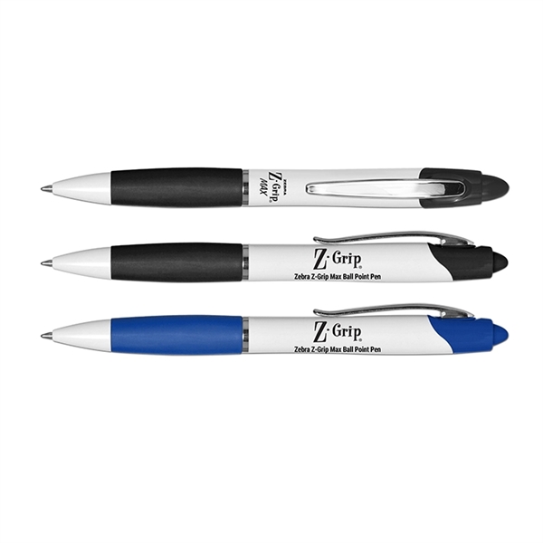 Zebra Z-Grip Max Retractable Ball Point Pen with Rubber Grip... from ASI 67675 Liqui-Mark Corp