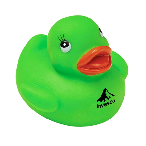 2" rubber duck toy in assorted colors.... from ASI 63549 Jornik Manufacturing Corp / Jornik