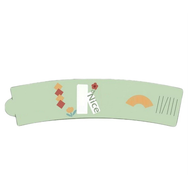 Cardboard paper cup sleeve with a adjustable buckle plus full color... from ASI 37218 Athena Promo (tm)