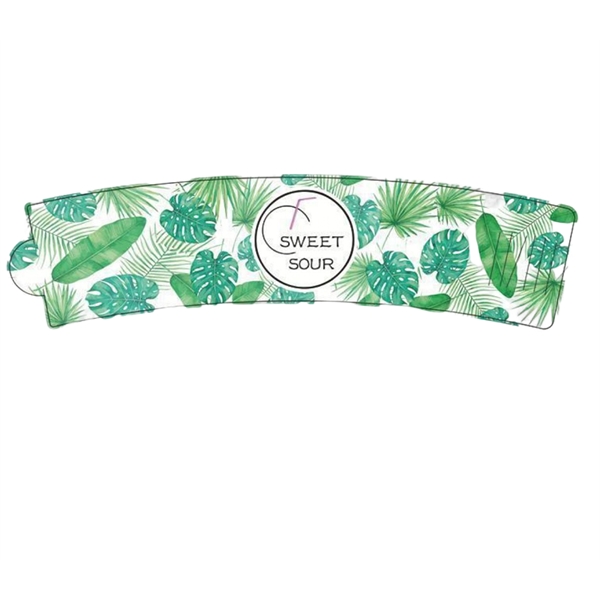 Cardboard paper cup sleeve with a adjustable buckle plus full color... from ASI 37218 Athena Promo (tm)