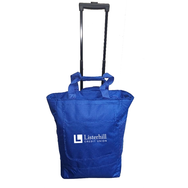 Rolling tote bag with front pocket, 22'' x 17" x ... from ASI 34046 Allcasion Travelware Co