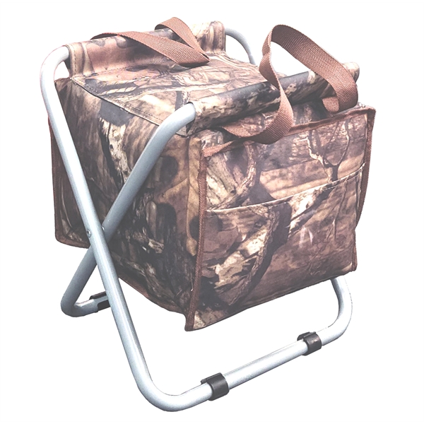 Stool with cooler holds 18 cans, portable with carry straps.... from ASI 34046 Allcasion Travelware Co