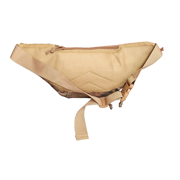 Three-pocket fanny pack with zippered front and back pockets.... from ASI 34046 Allcasion Travelware Co