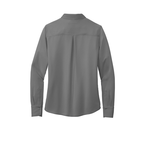 Brooks Brothers Women's Full-Button Satin Blouse... from ASI 84863 SanMar