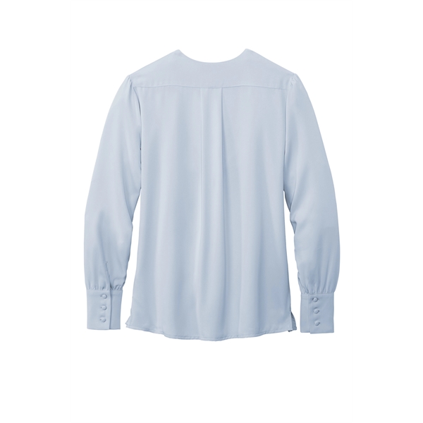 Brooks Brothers Women's Open-Neck Satin Blouse... from ASI 84863 SanMar