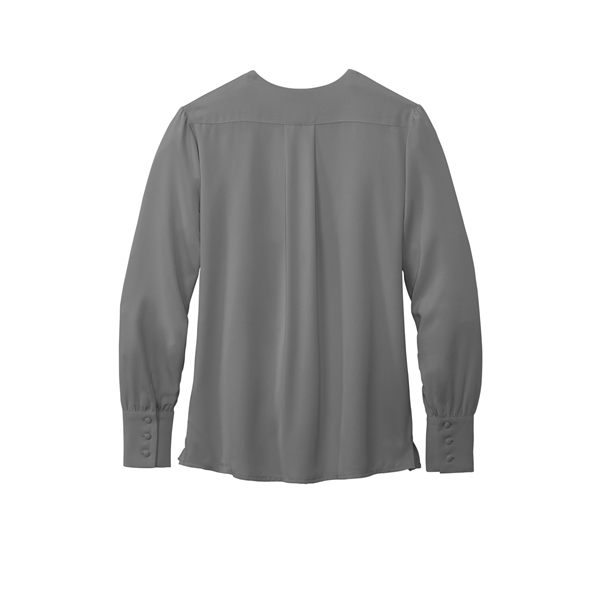 Brooks Brothers Women's Open-Neck Satin Blouse... from ASI 84863 SanMar