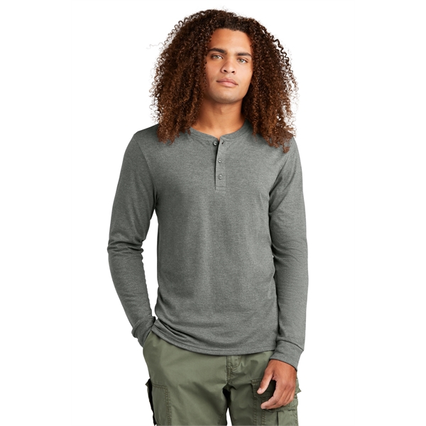District Perfect Tri Long Sleeve Henley... from ASI 84863 SanMar