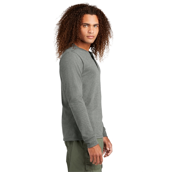 District Perfect Tri Long Sleeve Henley... from ASI 84863 SanMar