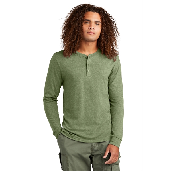 District Perfect Tri Long Sleeve Henley... from ASI 84863 SanMar