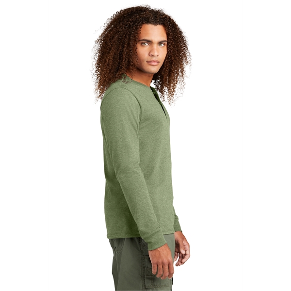 District Perfect Tri Long Sleeve Henley... from ASI 84863 SanMar