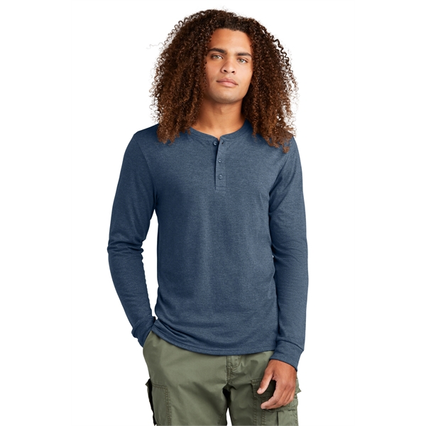 District Perfect Tri Long Sleeve Henley... from ASI 84863 SanMar