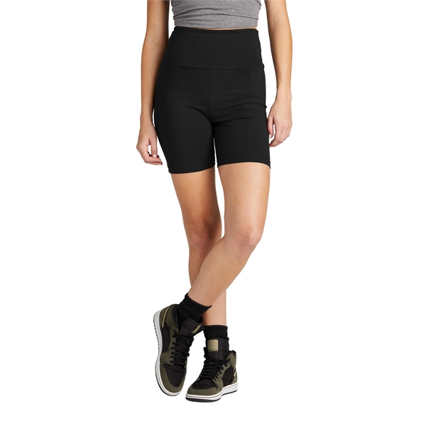 District Women's Flex High-Waist Bike Short... from ASI 84863 SanMar