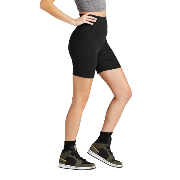 District Women's Flex High-Waist Bike Short... from ASI 84863 SanMar