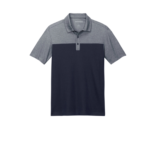 Port Authority Fine Pique Blend Blocked Polo... from ASI 84863 SanMar