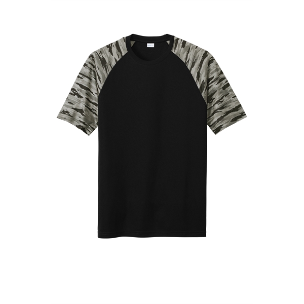 Sport-Tek Drift Camo Colorblock Tee... from ASI 84863 SanMar