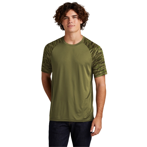 Sport-Tek Drift Camo Colorblock Tee... from ASI 84863 SanMar