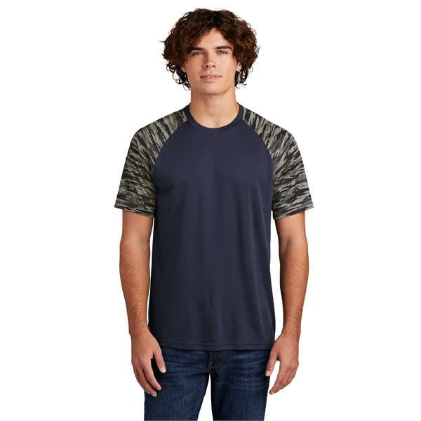 Sport-Tek Drift Camo Colorblock Tee... from ASI 84863 SanMar