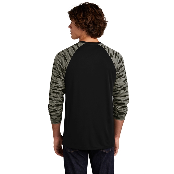 Sport-Tek Drift Camo Colorblock Long Sleeve Tee... from ASI 84863 SanMar
