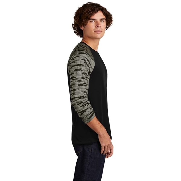 Sport-Tek Drift Camo Colorblock Long Sleeve Tee... from ASI 84863 SanMar
