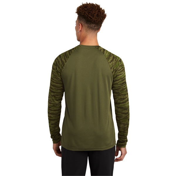 Sport-Tek Drift Camo Colorblock Long Sleeve Tee... from ASI 84863 SanMar