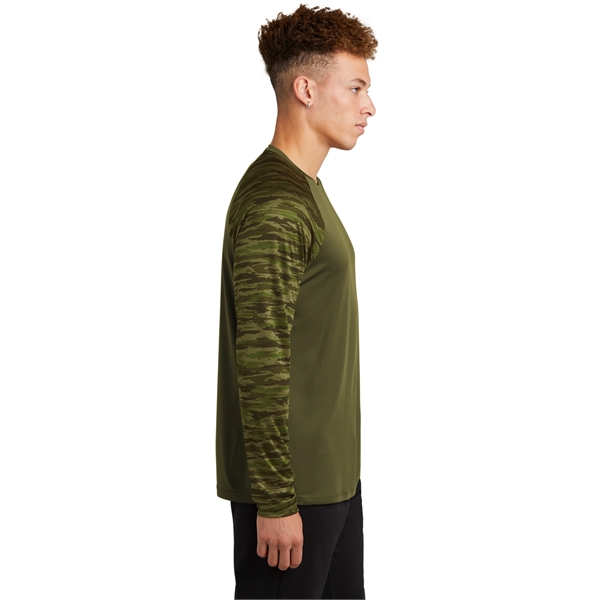 Sport-Tek Drift Camo Colorblock Long Sleeve Tee... from ASI 84863 SanMar