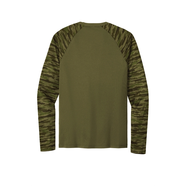 Sport-Tek Drift Camo Colorblock Long Sleeve Tee... from ASI 84863 SanMar