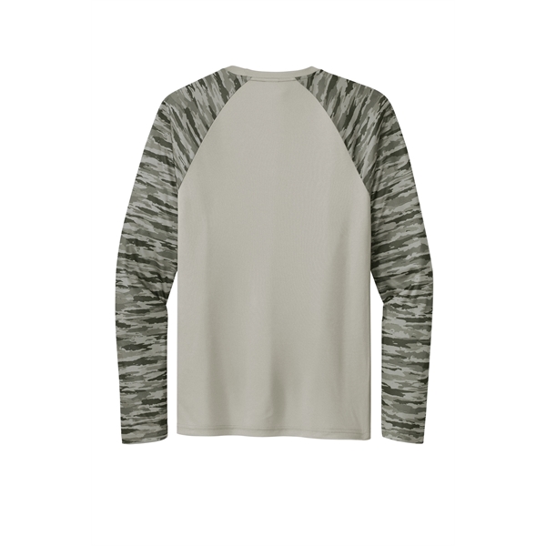 Sport-Tek Drift Camo Colorblock Long Sleeve Tee... from ASI 84863 SanMar