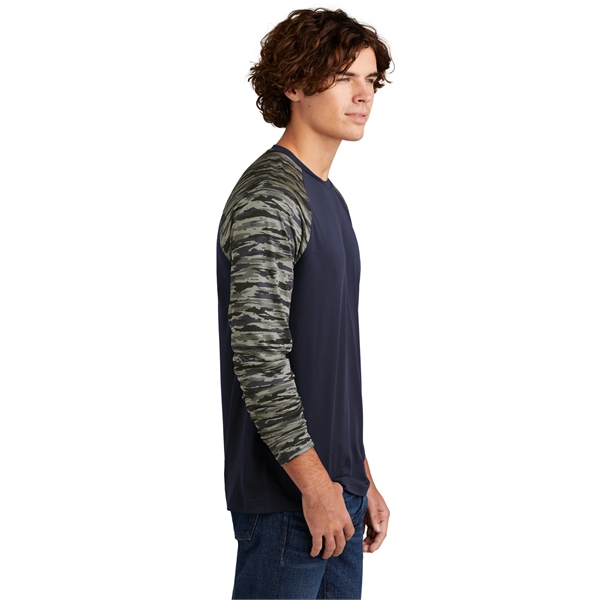 Sport-Tek Drift Camo Colorblock Long Sleeve Tee... from ASI 84863 SanMar