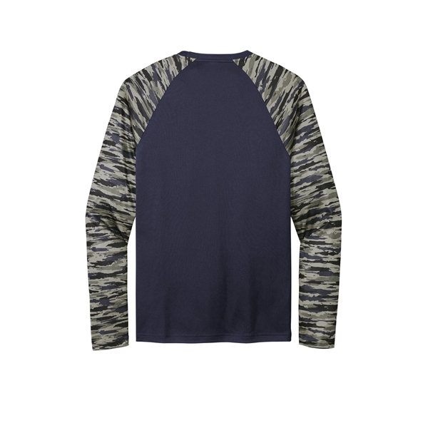 Sport-Tek Drift Camo Colorblock Long Sleeve Tee... from ASI 84863 SanMar