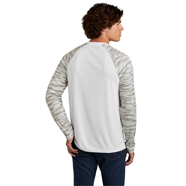 Sport-Tek Drift Camo Colorblock Long Sleeve Tee... from ASI 84863 SanMar