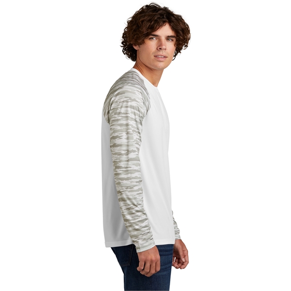 Sport-Tek Drift Camo Colorblock Long Sleeve Tee... from ASI 84863 SanMar