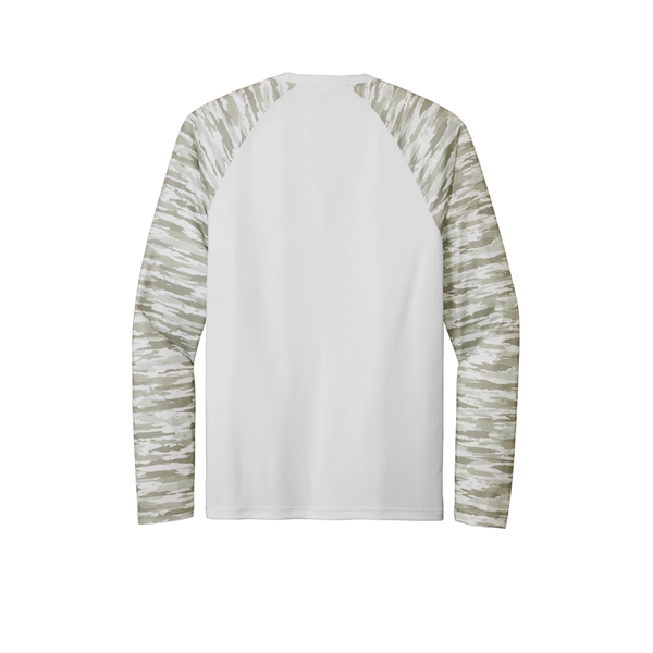 Sport-Tek Drift Camo Colorblock Long Sleeve Tee... from ASI 84863 SanMar
