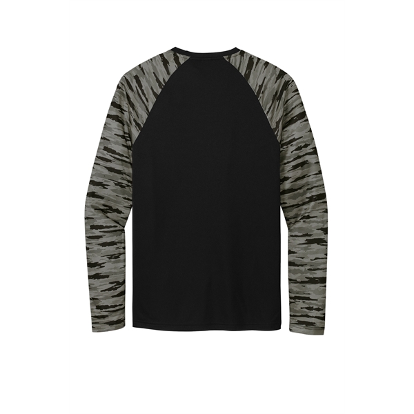 Sport-Tek Drift Camo Colorblock Long Sleeve Tee... from ASI 84863 SanMar