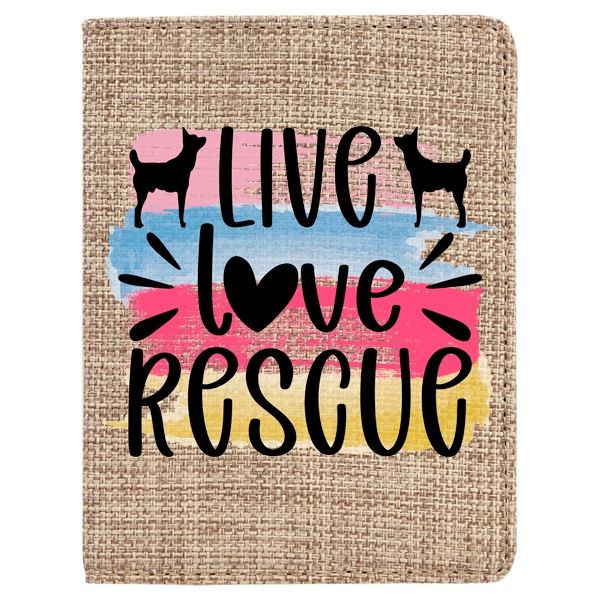 4 1/4" x 5 1/2" Burlap Passport Holder. Creates a rustic... from ASI 62635 Inno-Vative Solutions Grp LTD