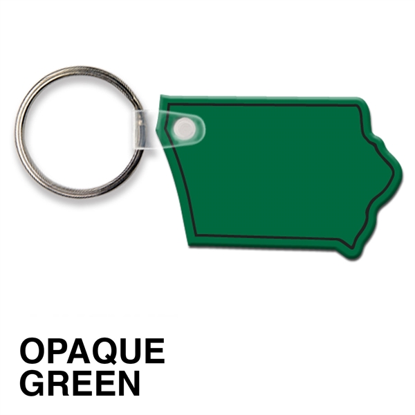 Key tag - Iowa - spot color. Flexible; 17 product colors;... from ASI 80210 Quikey Mfg Co Inc / Quikey Line
