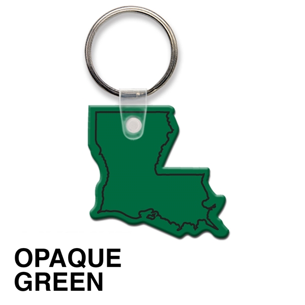 Key tag - Louisiana - spot color. Flexible; 17 colors; screen... from ASI 80210 Quikey Mfg Co Inc / Quikey Line