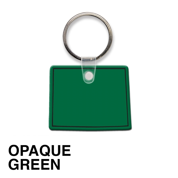 Key tag - Wyoming - spot color. Flexible; 17 colors; spot... from ASI 80210 Quikey Mfg Co Inc / Quikey Line